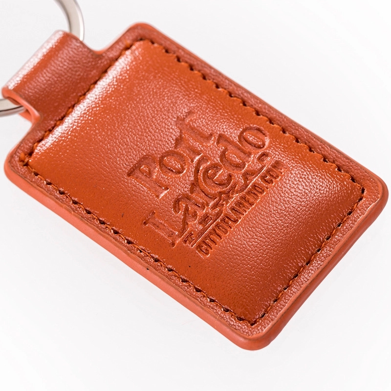 Leatherette Rectangle Key Chain 3