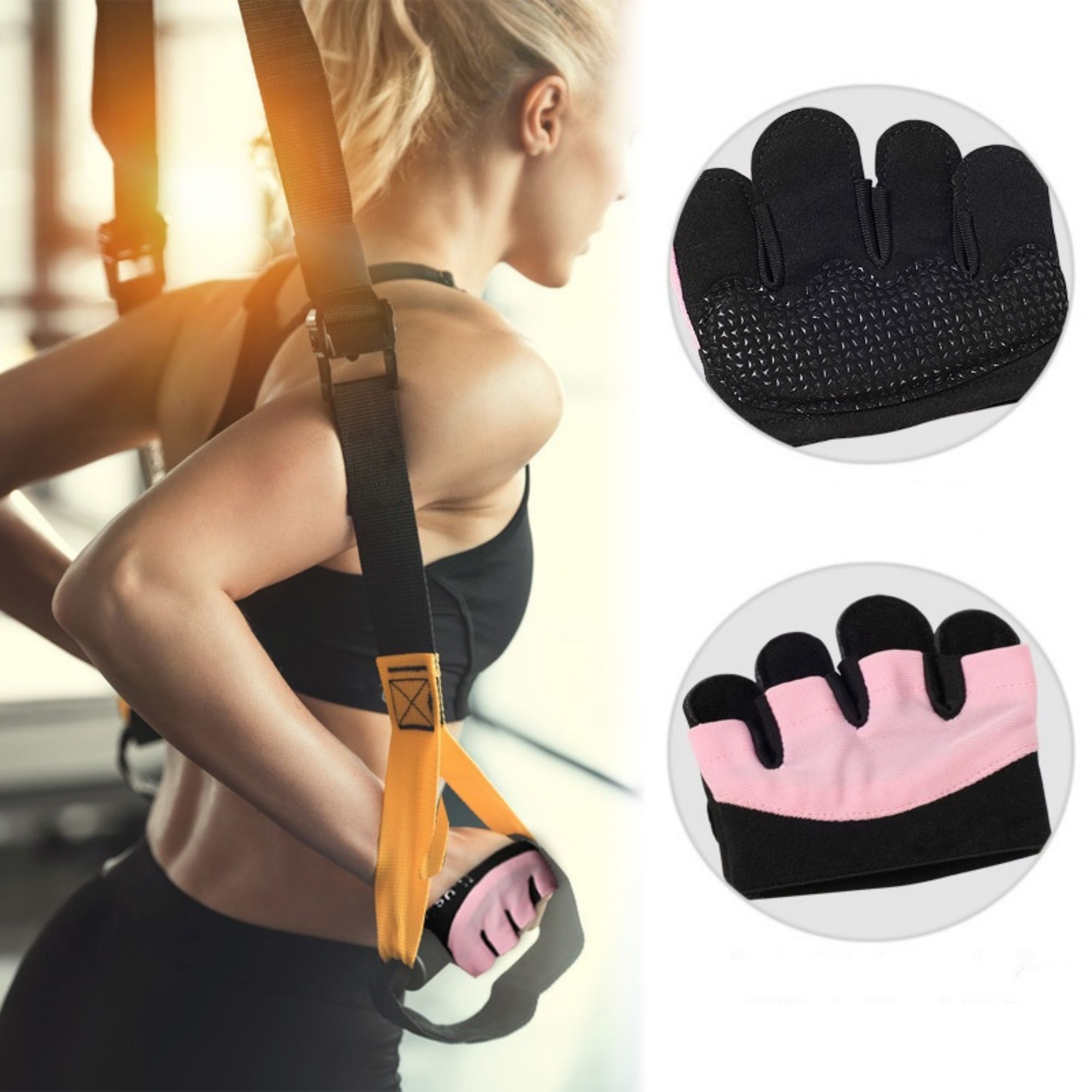 Fingerless Workout Glove For Weightlifting 2