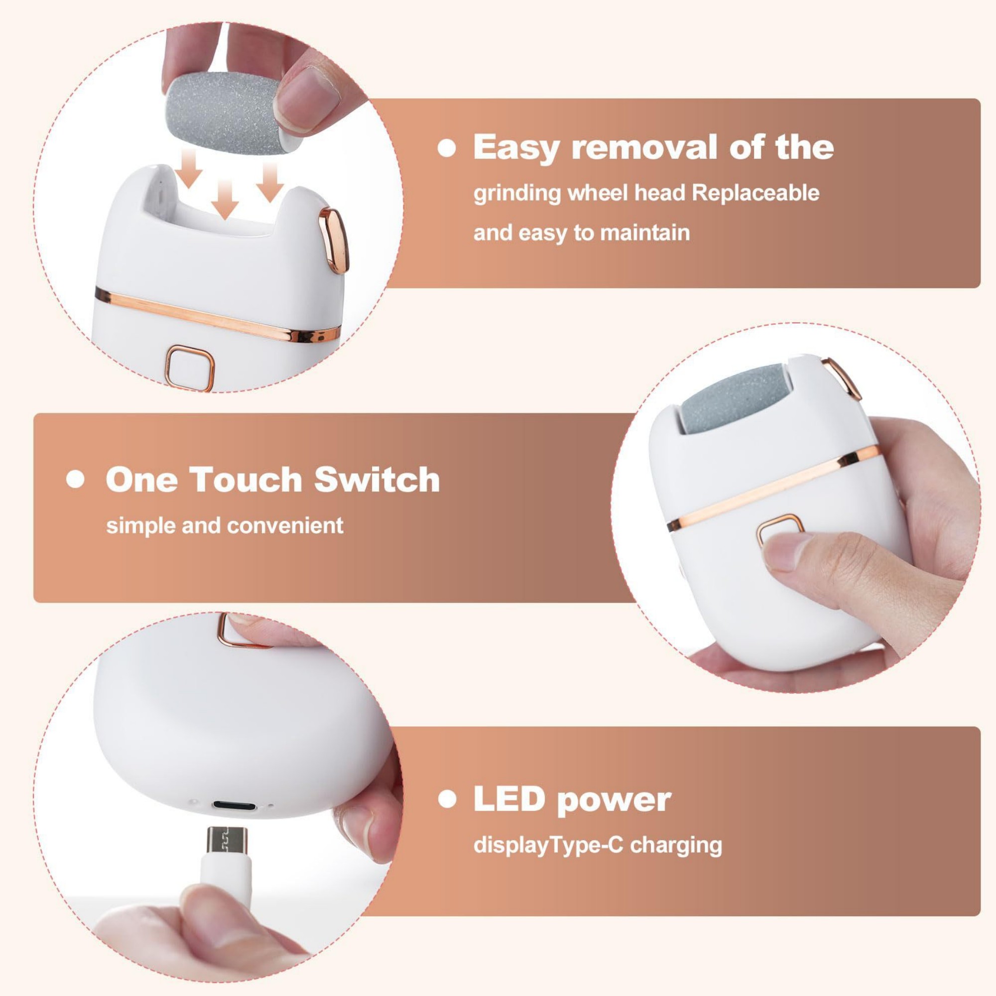 Square Electric Foot File 3
