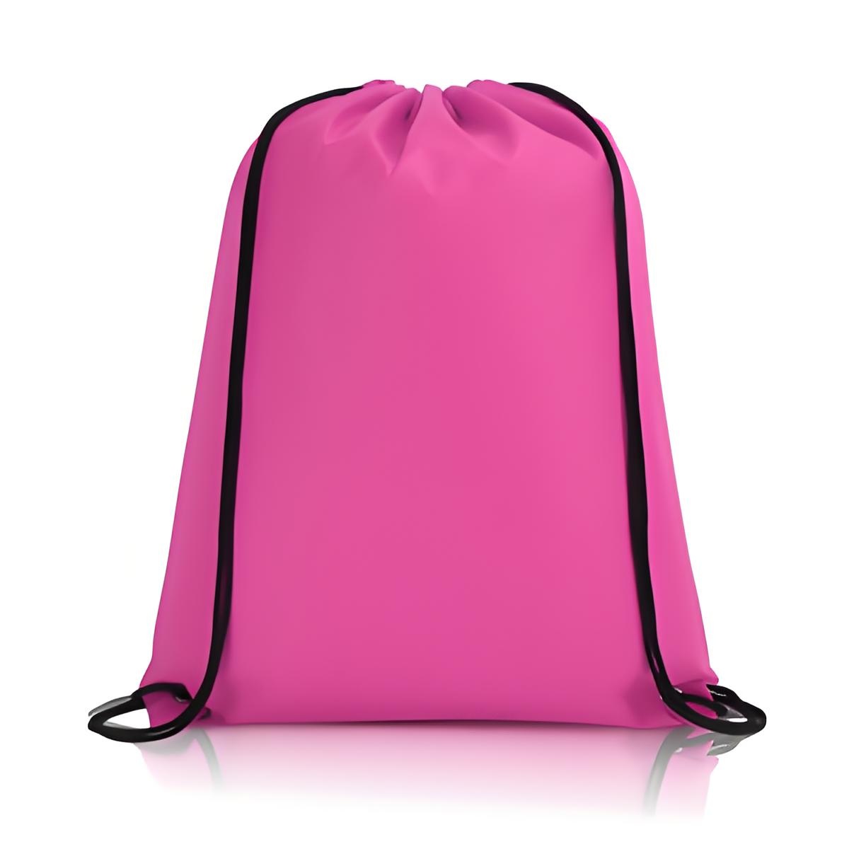 Non-Woven Drawstring Backpack W/ Grommets (14" x 17") 4