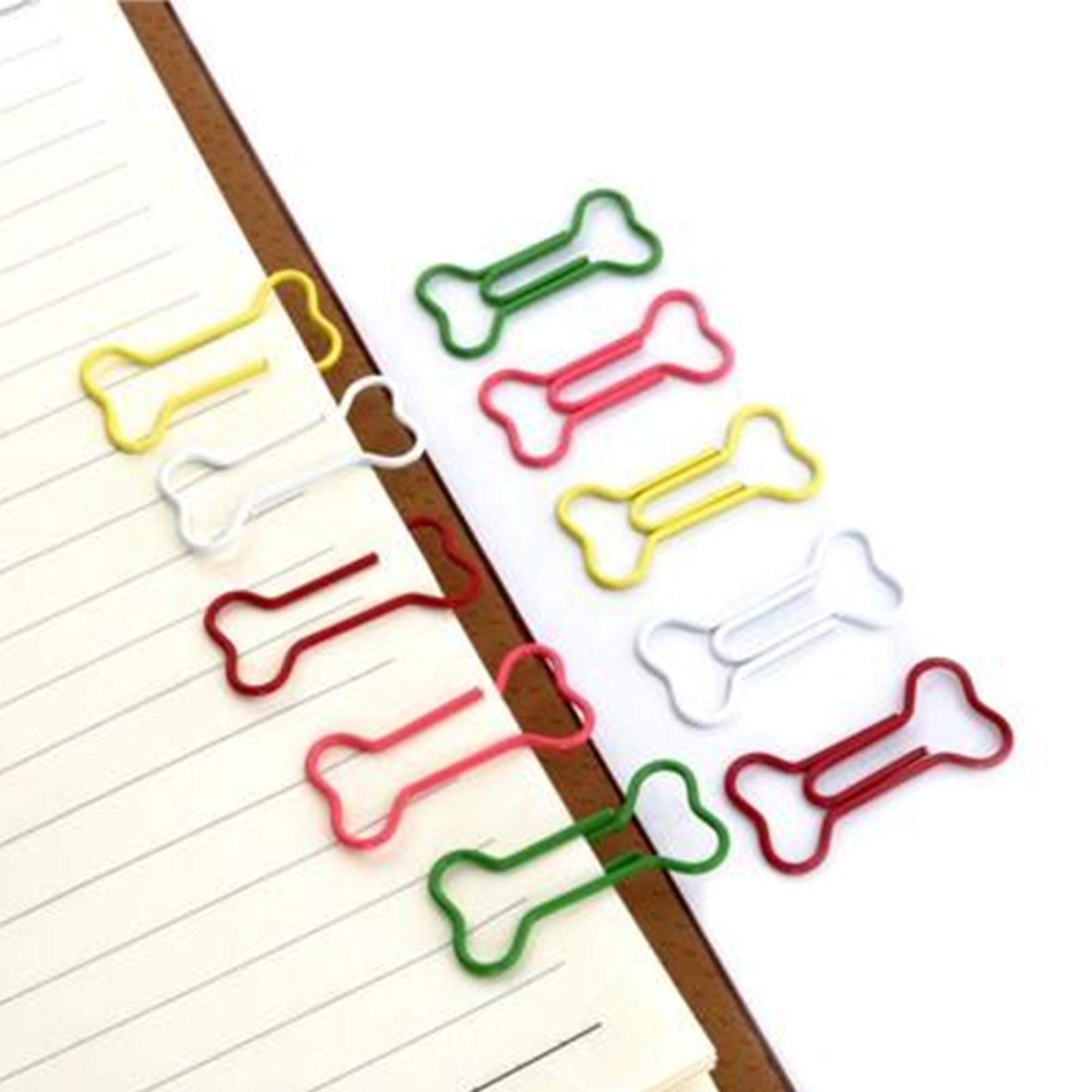 Dog Bone Shaped Paper Clips w/Tin Container 3