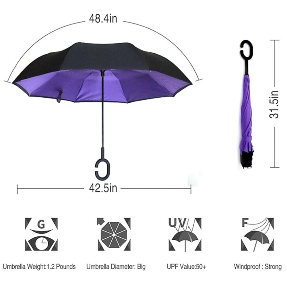48" Arc Reverse Umbrella 2