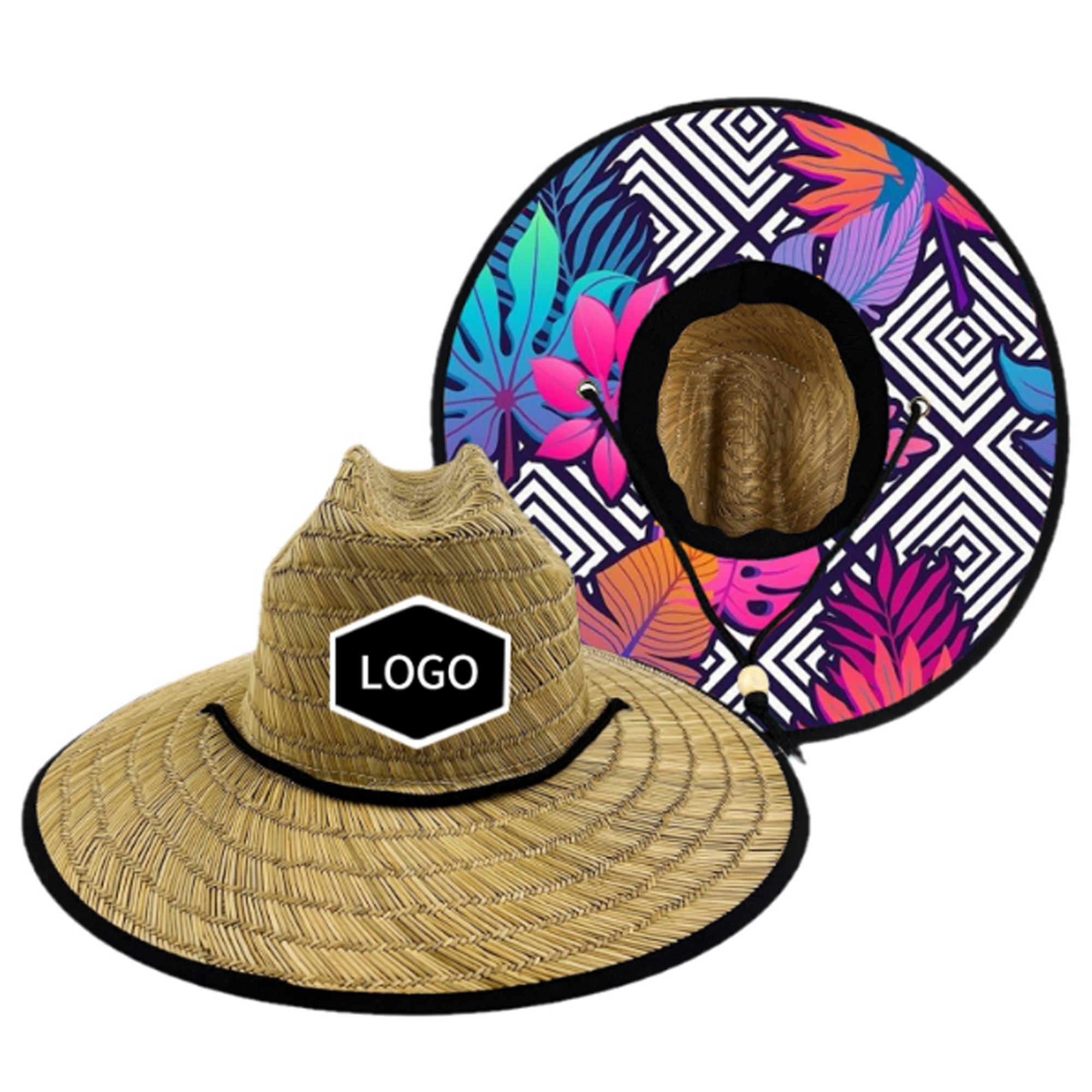 MOQ 50 PCS Stylish Beach Vacation Straw Hat 1