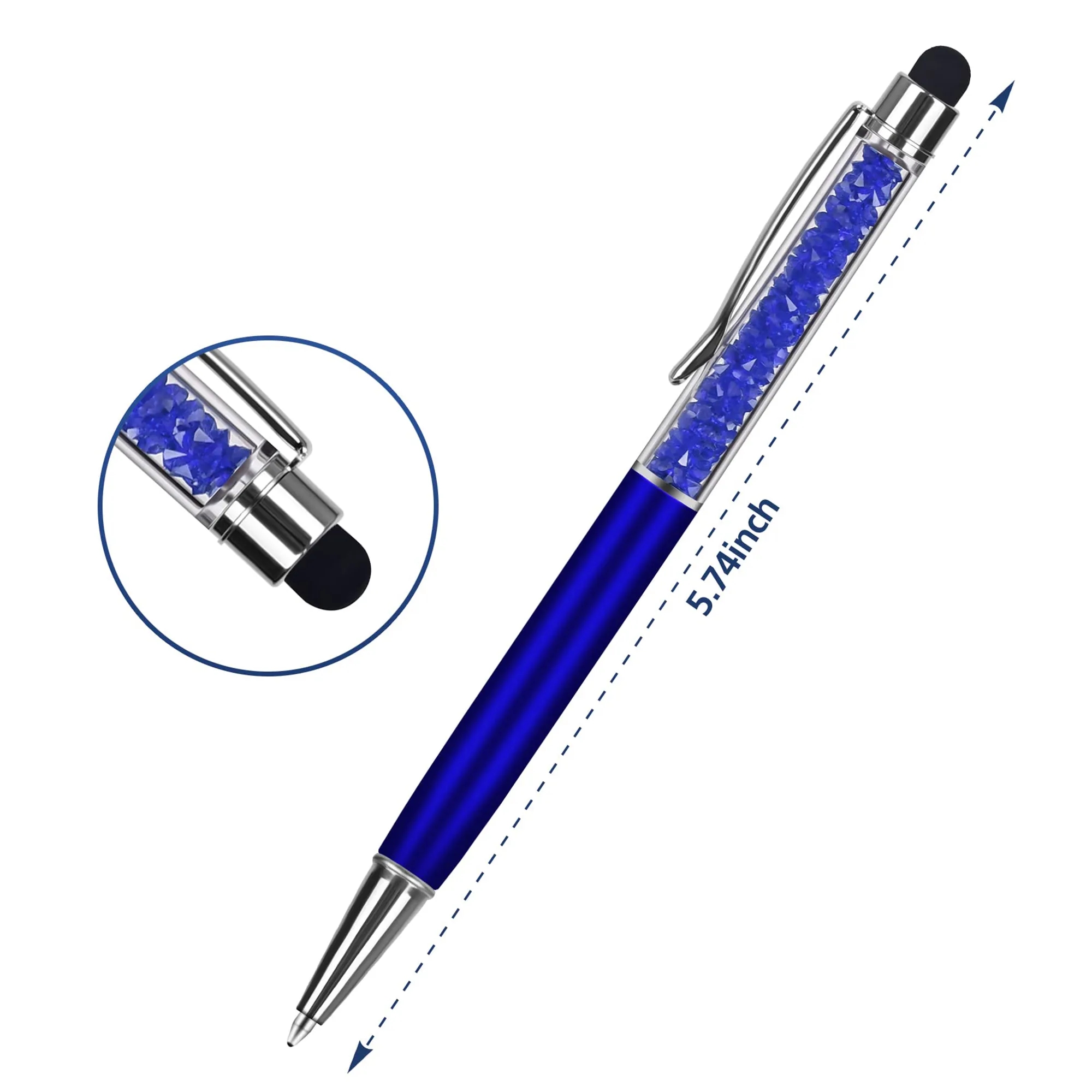 Touch Crystal Ballpoint Pen With Stylus 4
