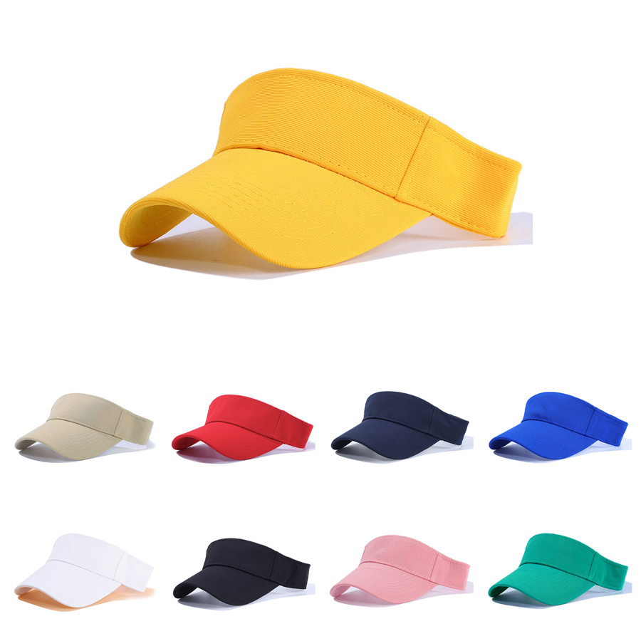 Stock Solid Color Polyester Stair Fiber Visor 13