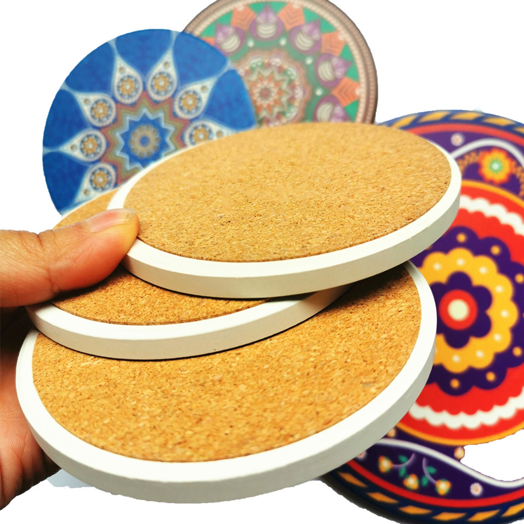 Round Absorbent Stone Coaster 3