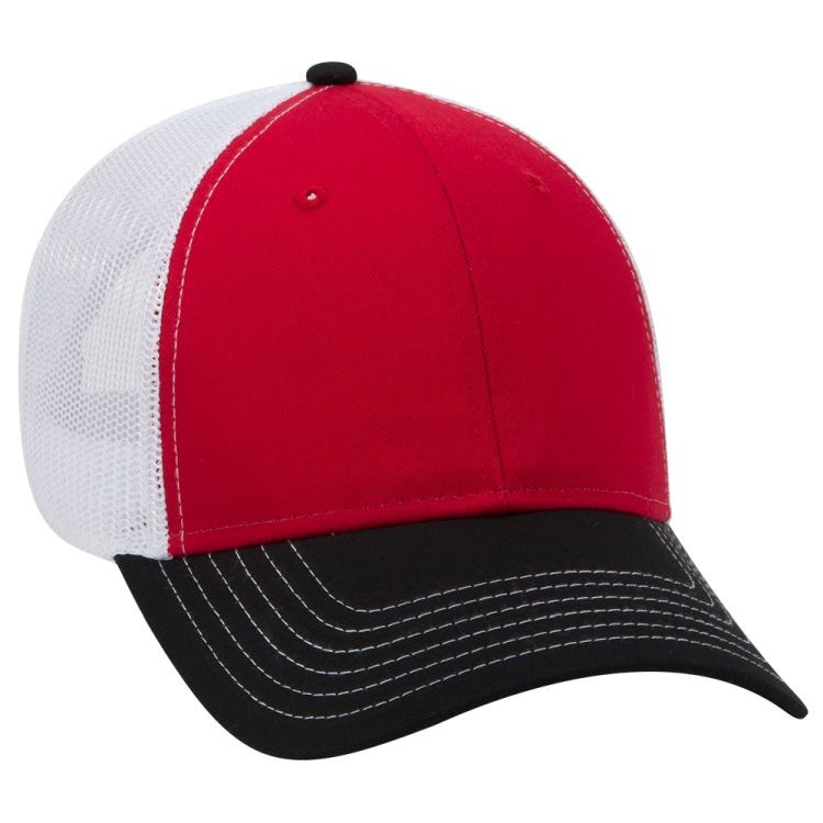 OTTO CAP® 6 Panel Low Profile Mesh Back Trucker Hat 250