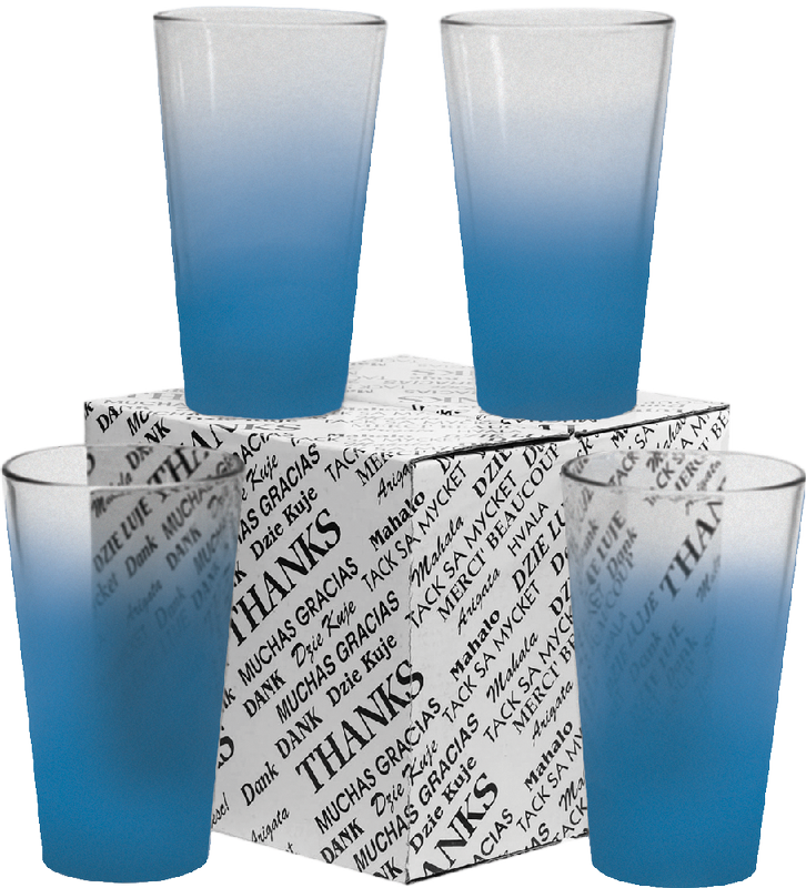 16 oz. Mixing Glass Thank You Set 44