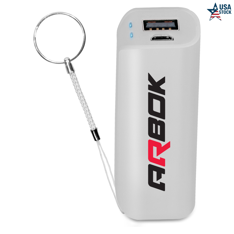 1200mAh Compact Power Bank With Keychain Included 2