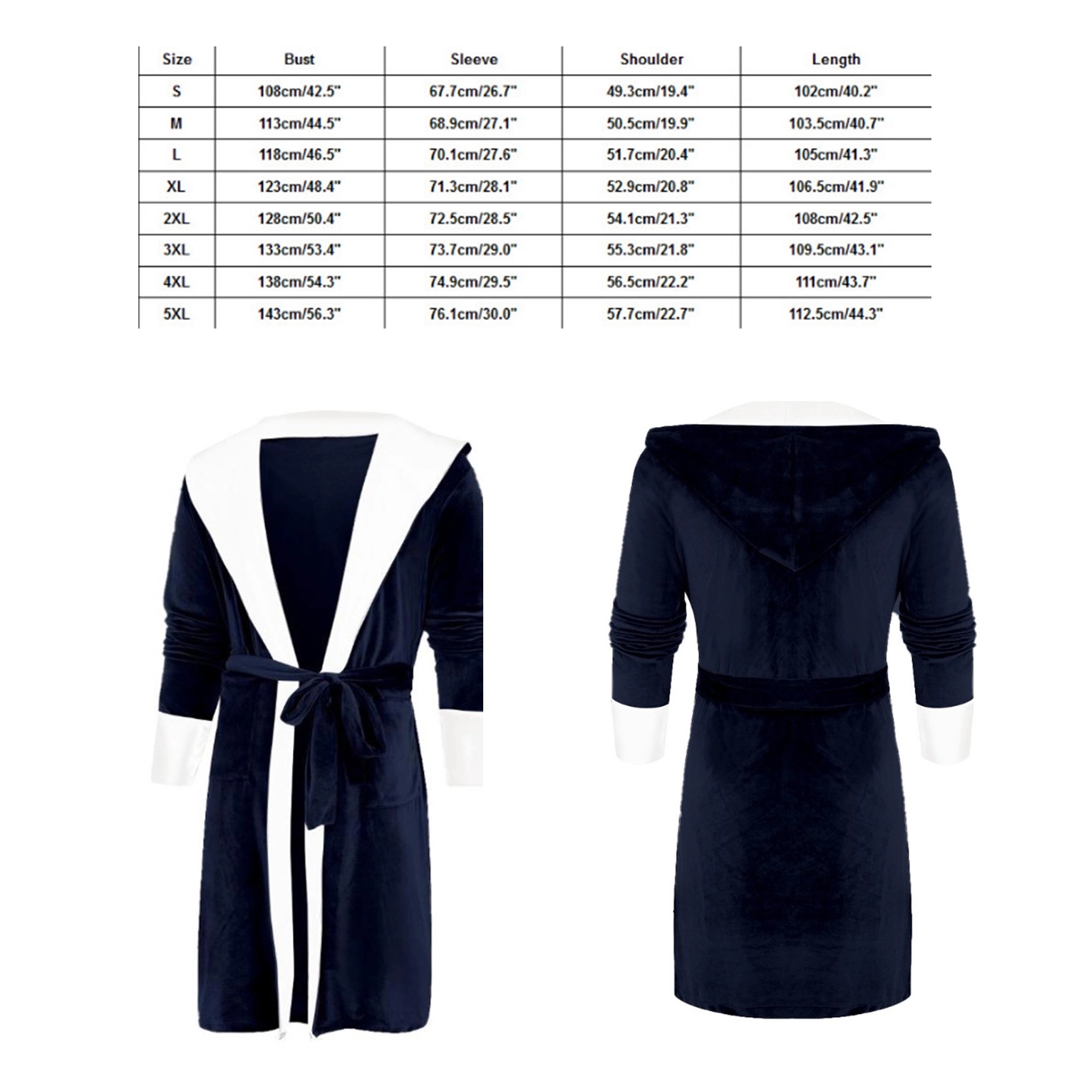 Long Hooded Bathrobe For Women 2