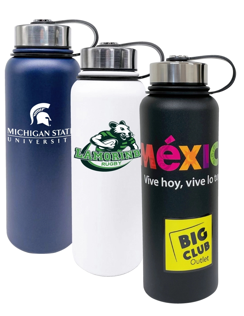 40 oz. Vacuum Insulated Water Bottle, custom water bottle with logo imprint 3