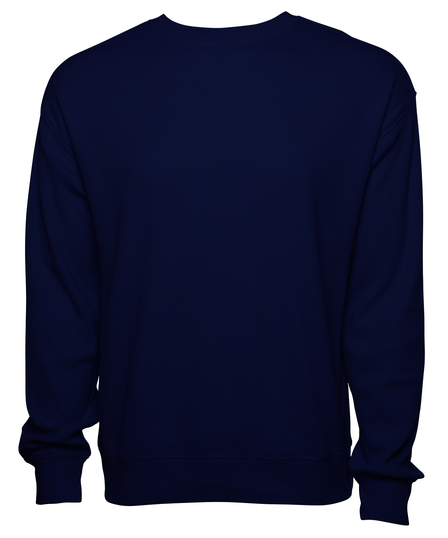 Lightweight Waffle Crew Neck Sweatshirt