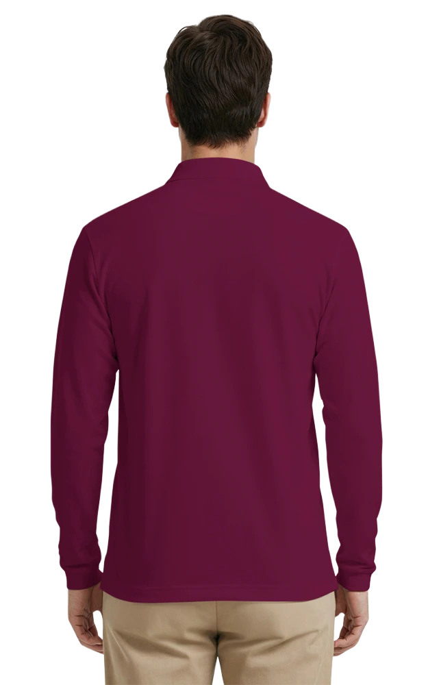Adult Superblend L/S Pocketed Polo 59