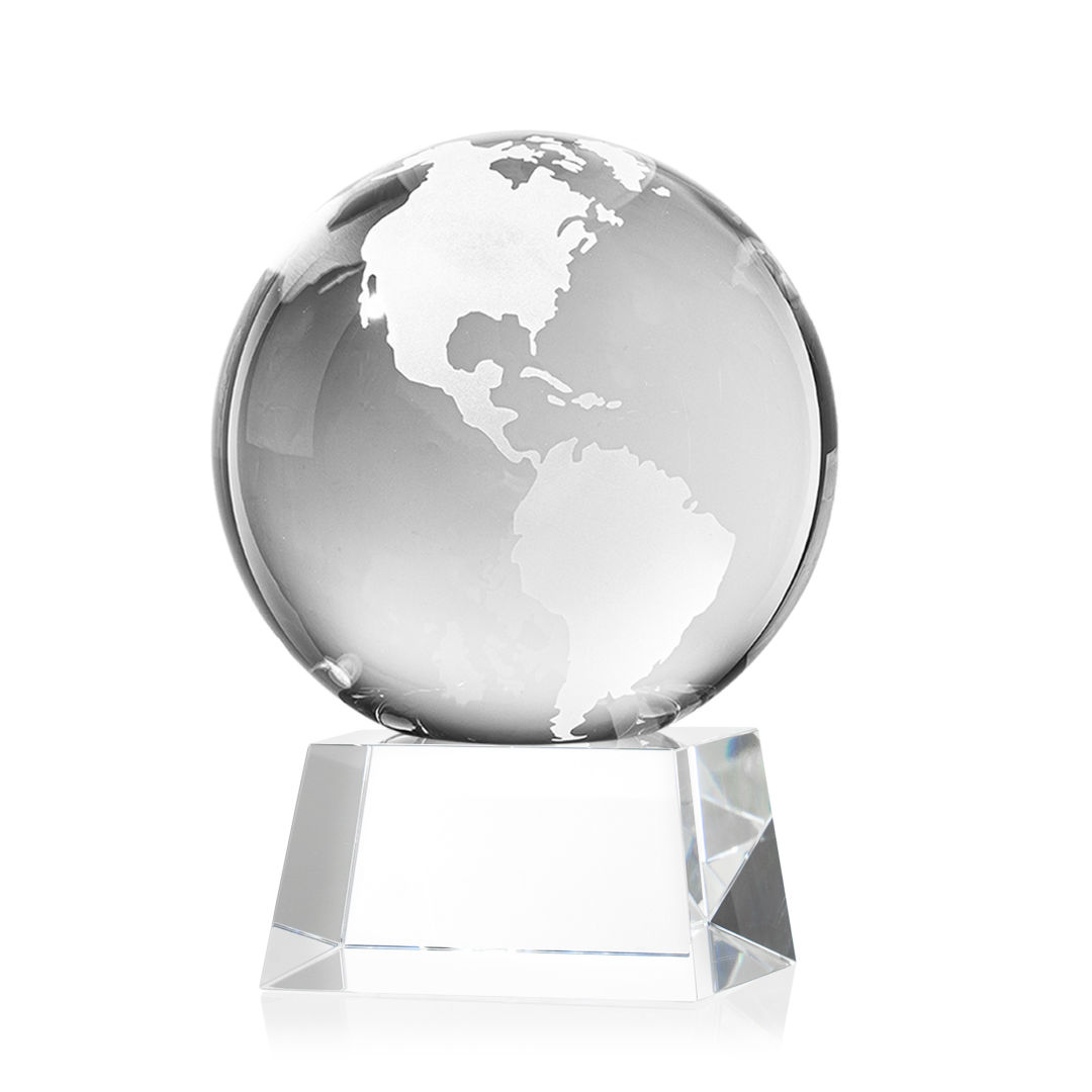 Globe Award on Robson Base - Clear 6