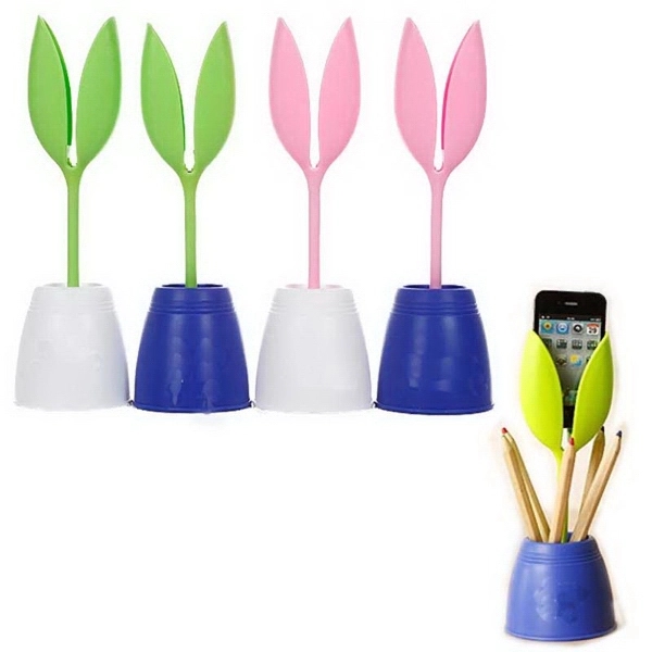 Tulip-shaped Pen Case & Mobile Phone Stand 2