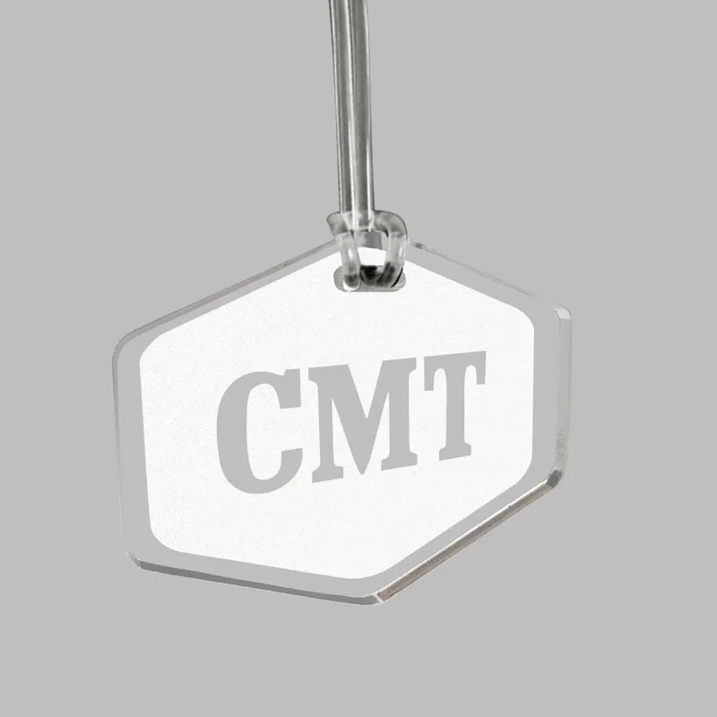 Custom Acrylic Laser Etched Bag Tag 3