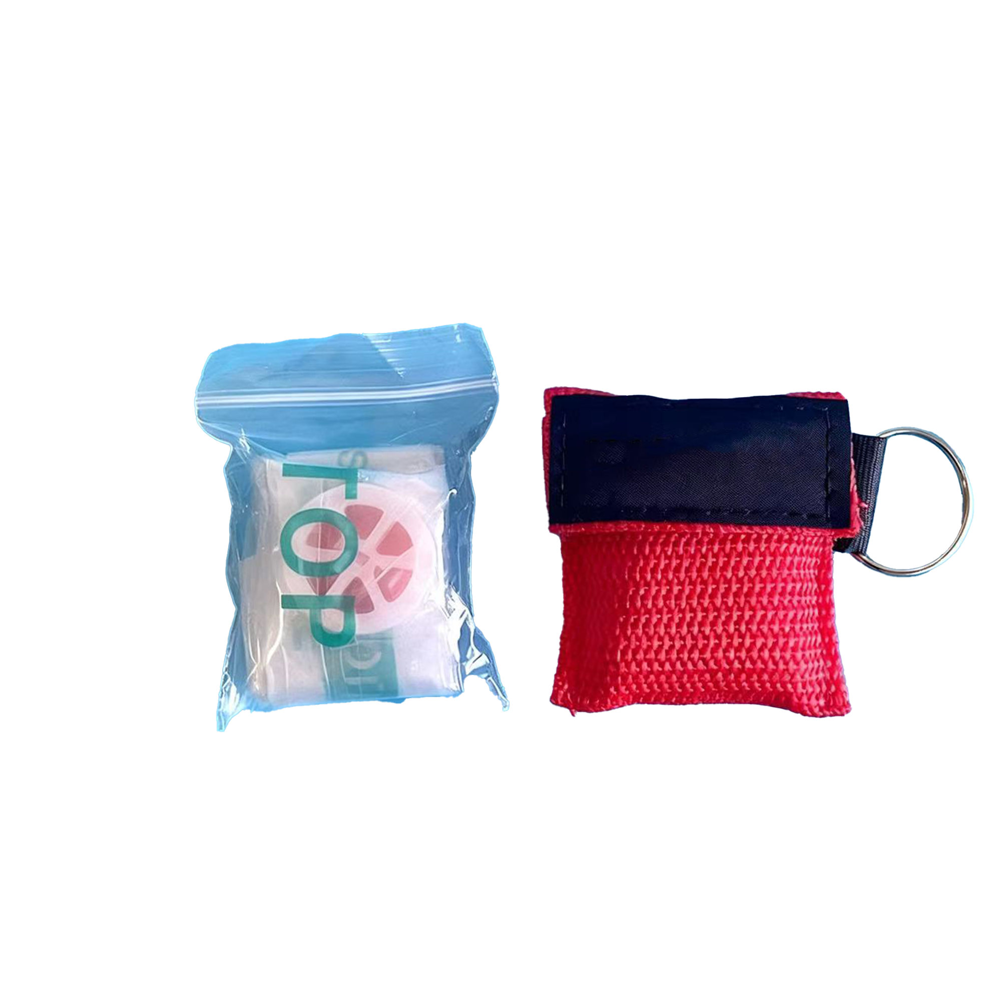 Disposable Emergency CPR Face Shields Pocket Mask Keychain MOQ100 2