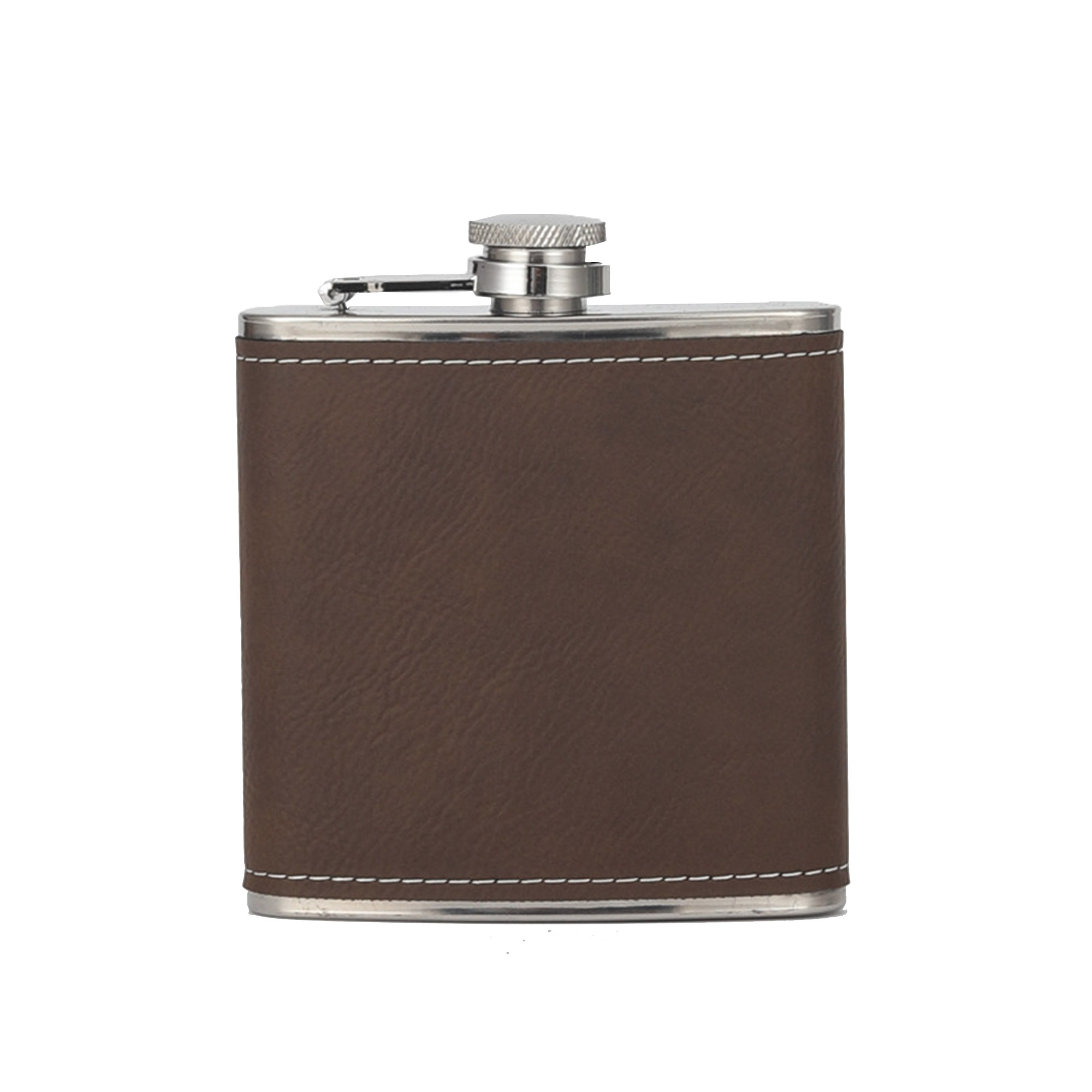 6 Oz. Leatherette Stainless Steel Flask 4