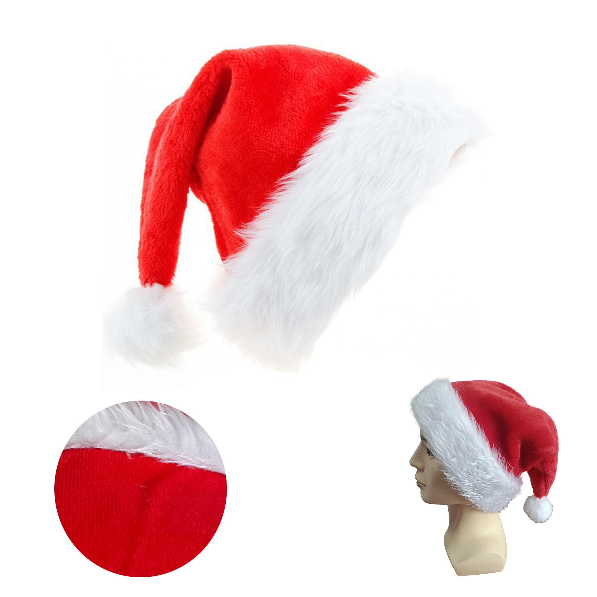Velvet Christmas Decorations,Gift Party Hats 2