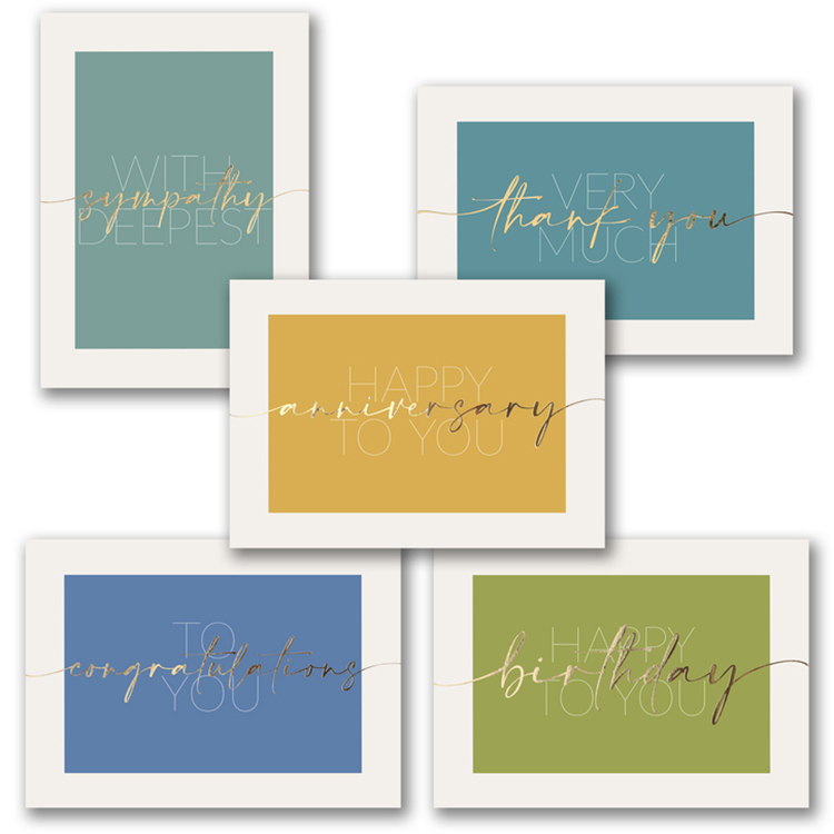 Golden Colors Occasions Assortment Card Pack 1