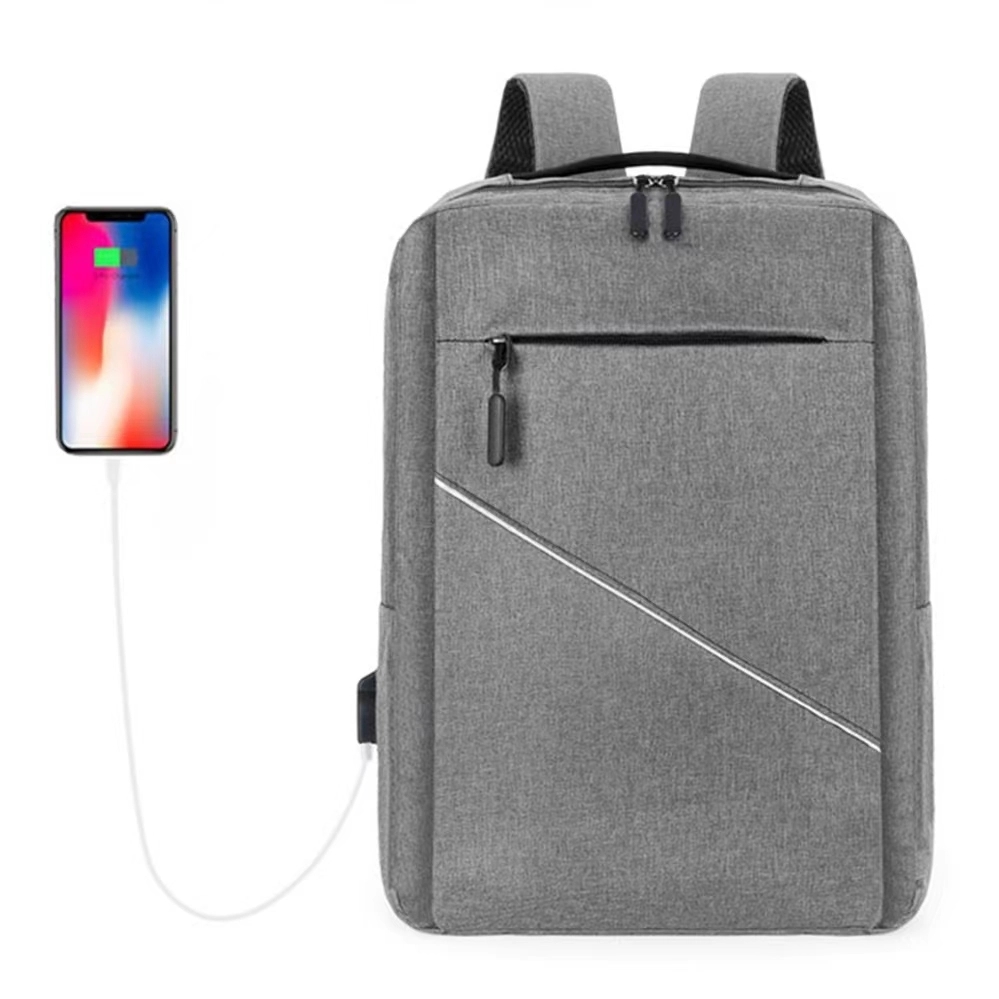 Three-Piece Casual Laptop Backpack With USB Charge Port 7