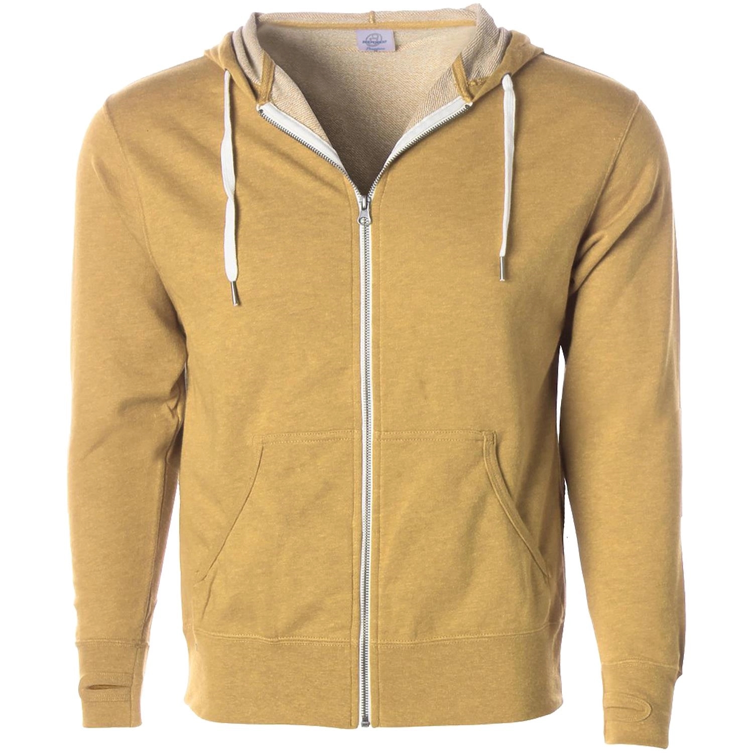 Unisex Heather French Terry Zip Hooded Sweatshirt, custom hoodie or sweatshirt with logo imprint 23