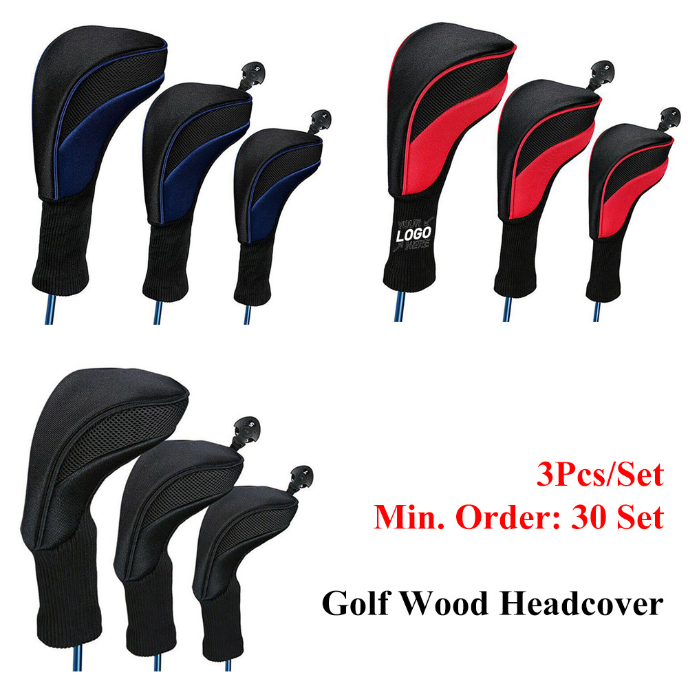 Golf Head Cover Leather Headcovers Set Fits Irons 1