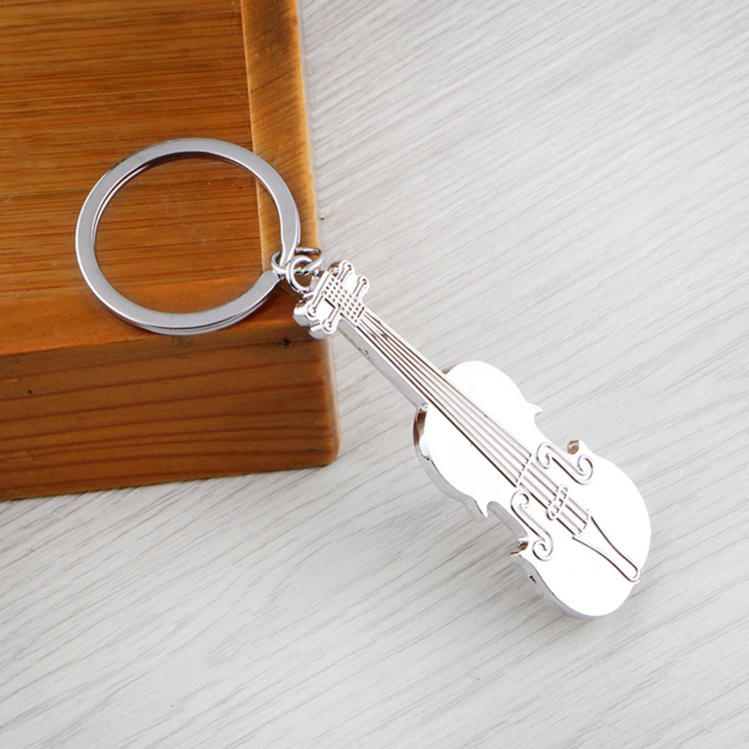 Popular Metal Violin Music Instrument KeyChain 4