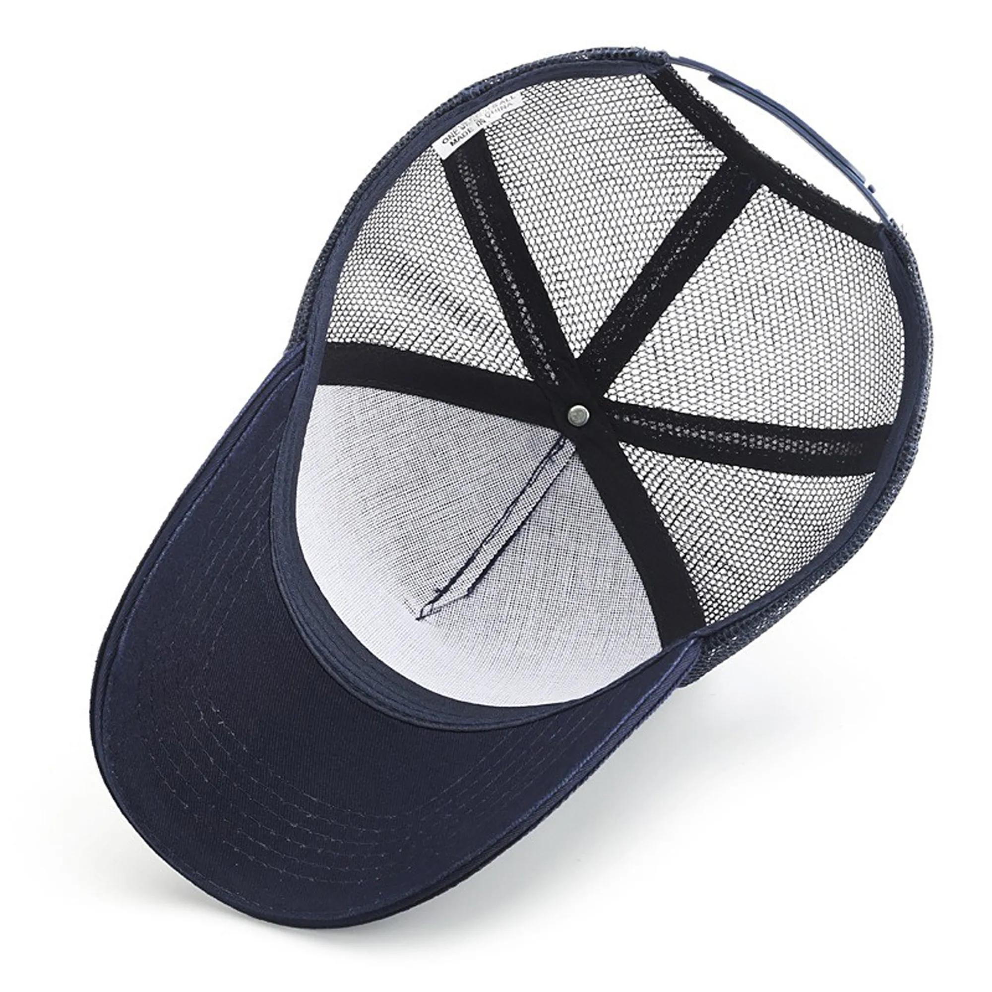 5 Panel Cotton Baseball Cap w/ Mesh 1