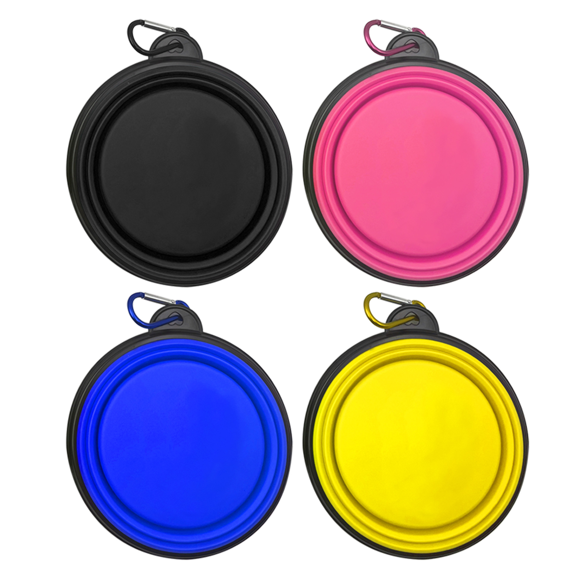 Collapsible Pet Dog Bowl with Carabiner 4