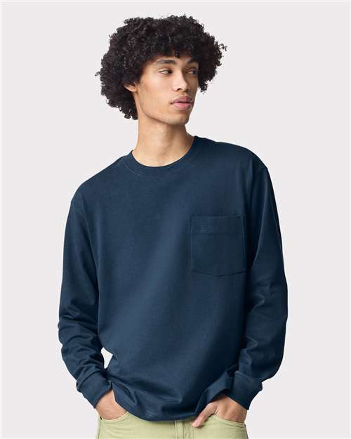 Unisex Super Heavyweight Long Sleeve Pocket Tee - 9410 47