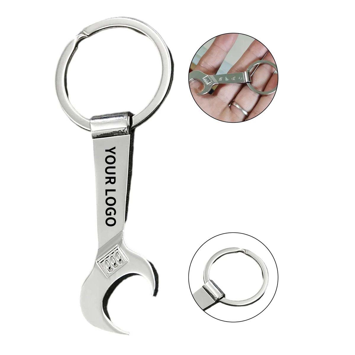 Durable Metal Bottle Opener in Wrench Design 2