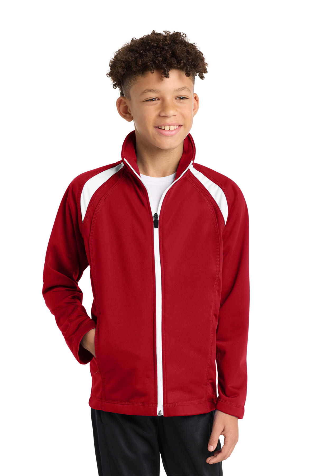 Sport-Tek Youth Tricot Track Jacket. YST90 28