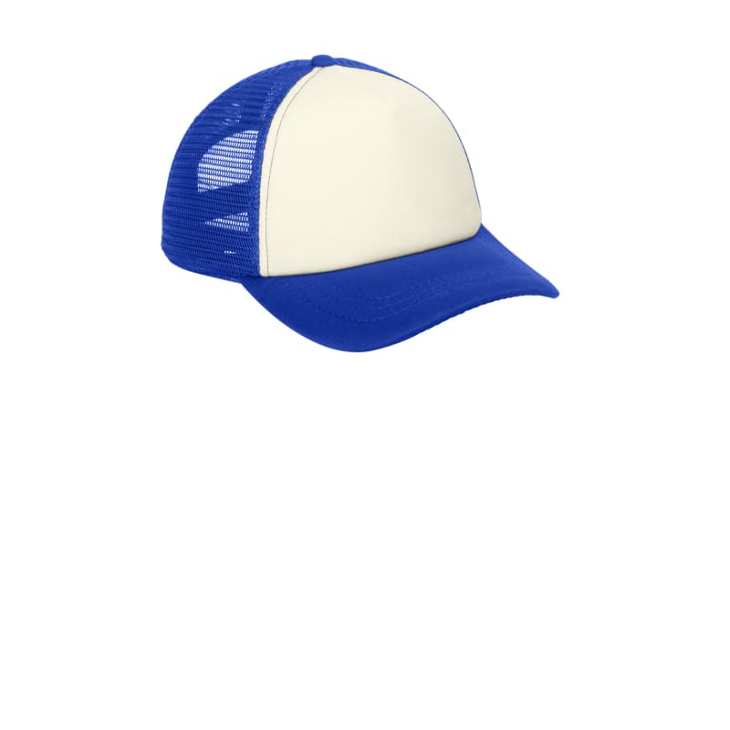 Port Authority 5-Panel Twill Foam Trucker Cap. 5