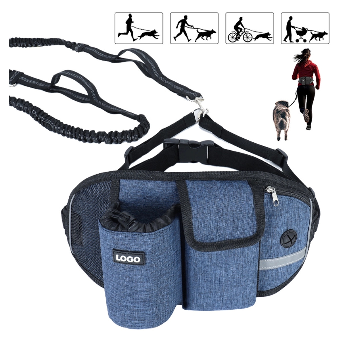 Outdoor Pet Belt Bag With Leash 2