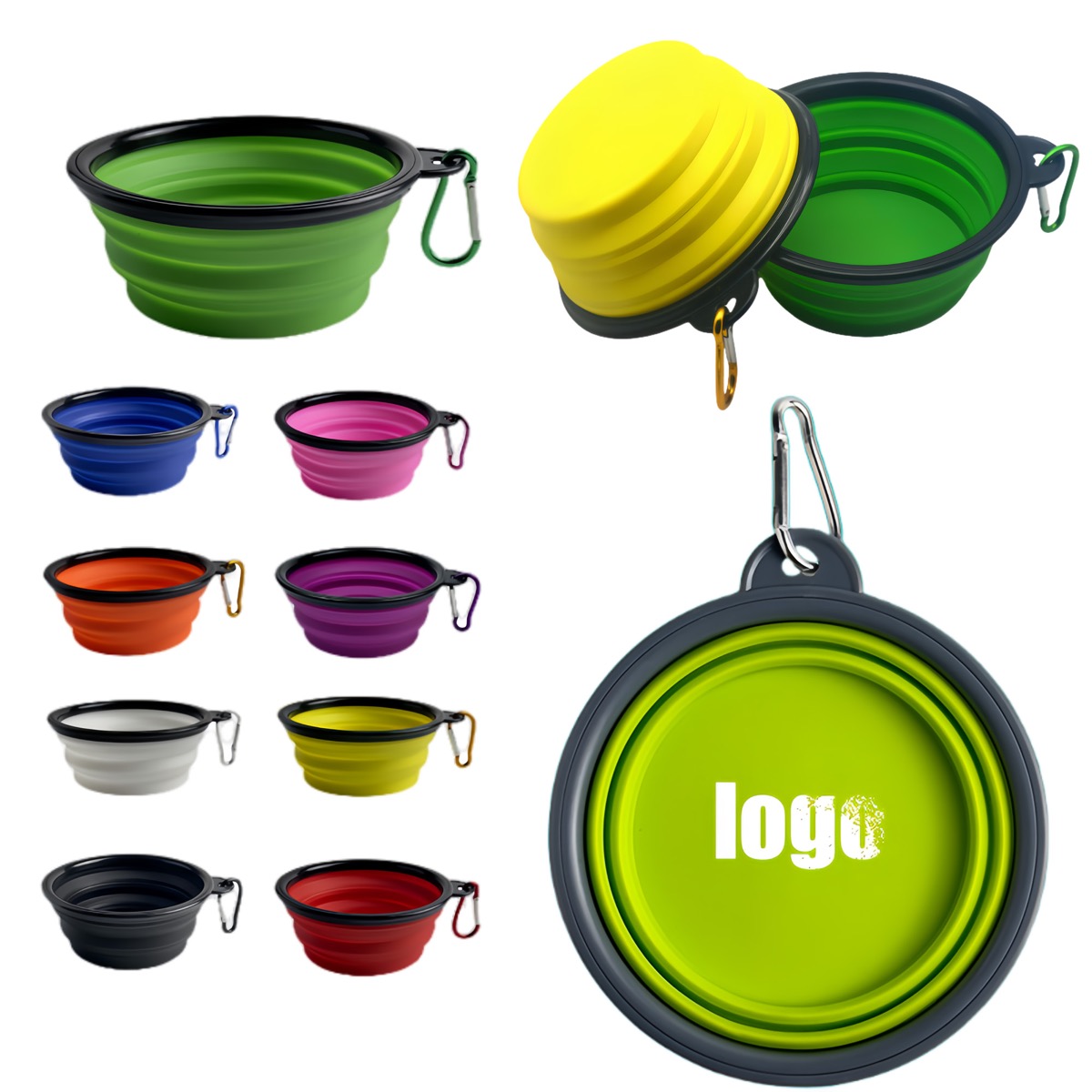 Collapsible Portable Silicone Pet Bowl 1