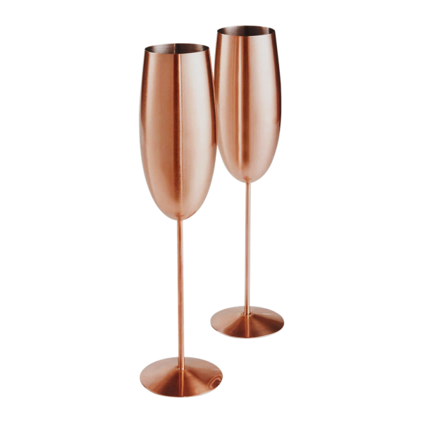 Stainless Steel Stemmed Champagne Flute #2 2