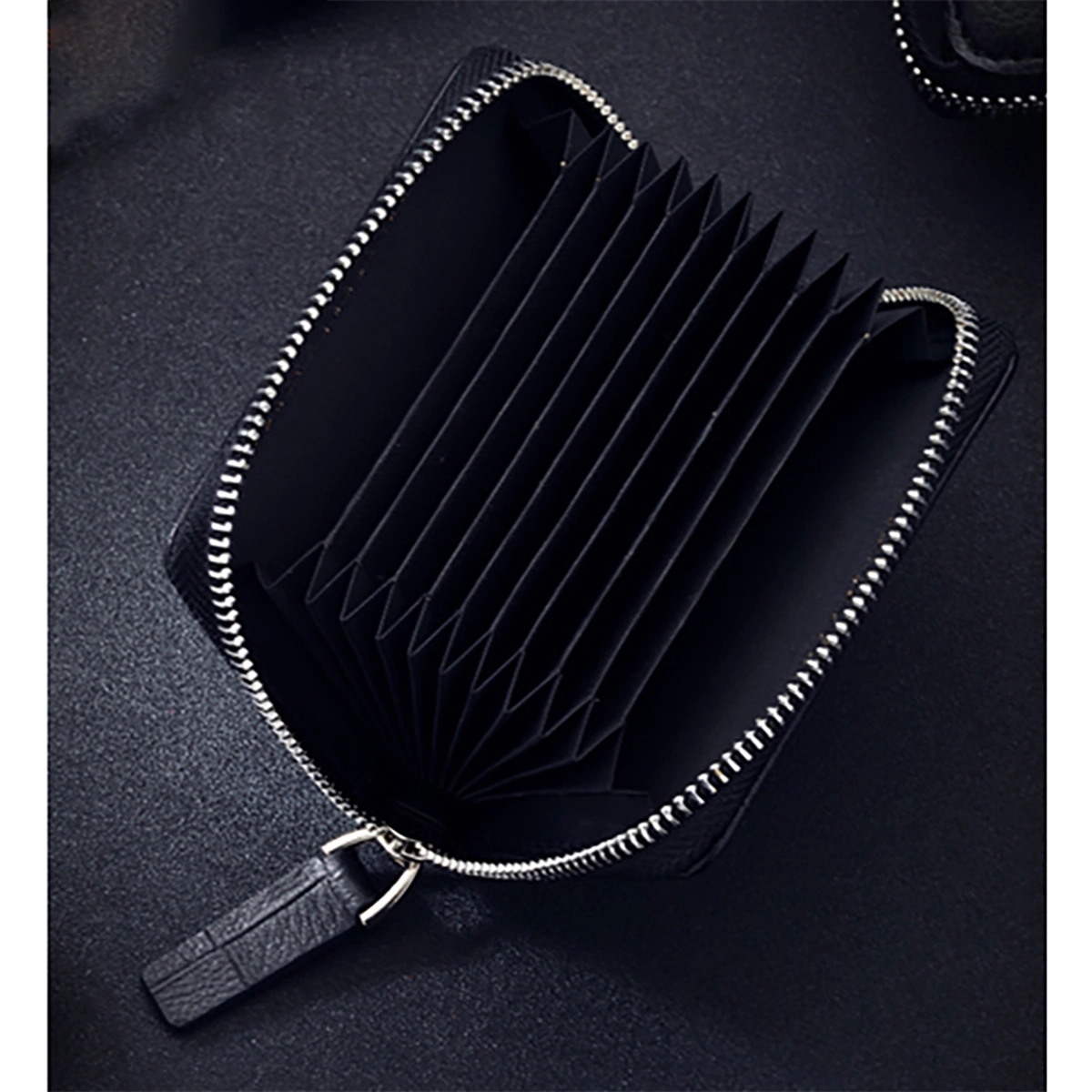 Zipper Card Cases Holder For Men Women 3