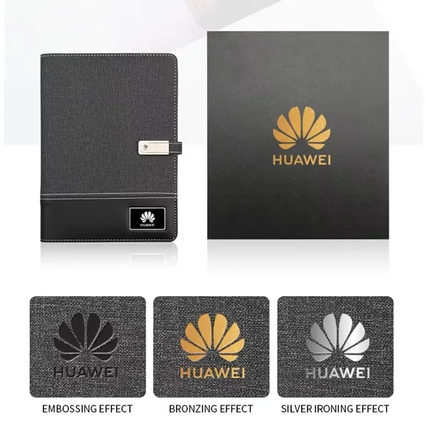 8000mAh Charging NoteBook with USB Drive Gift Set 2