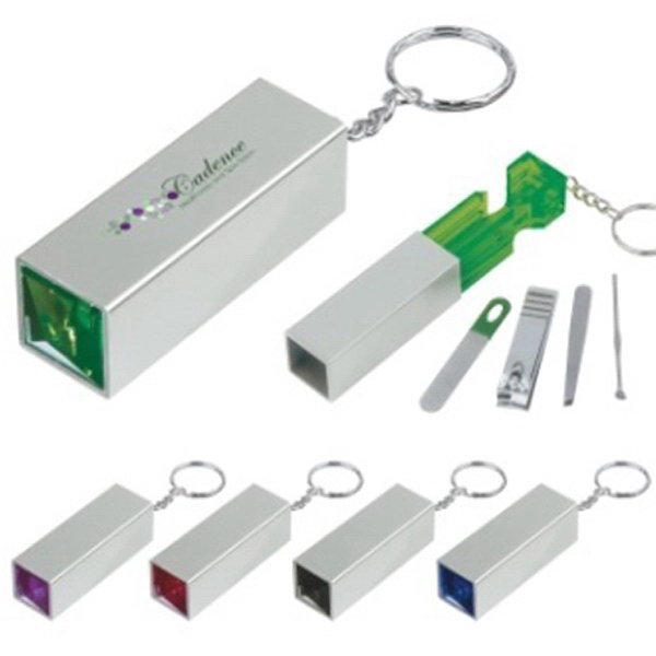 Keychain with a manicure set 1