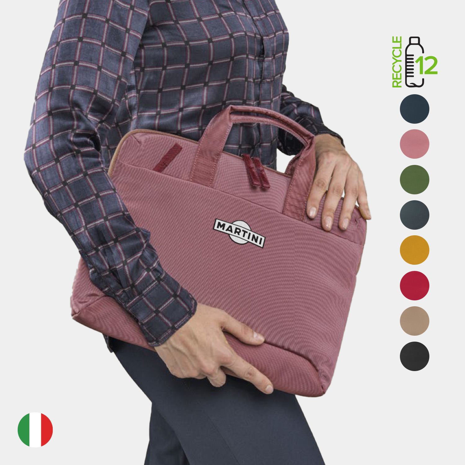 TUCANO® - Italy Recycled Executive Anti-Shock Slim 14" Laptop Bag 7