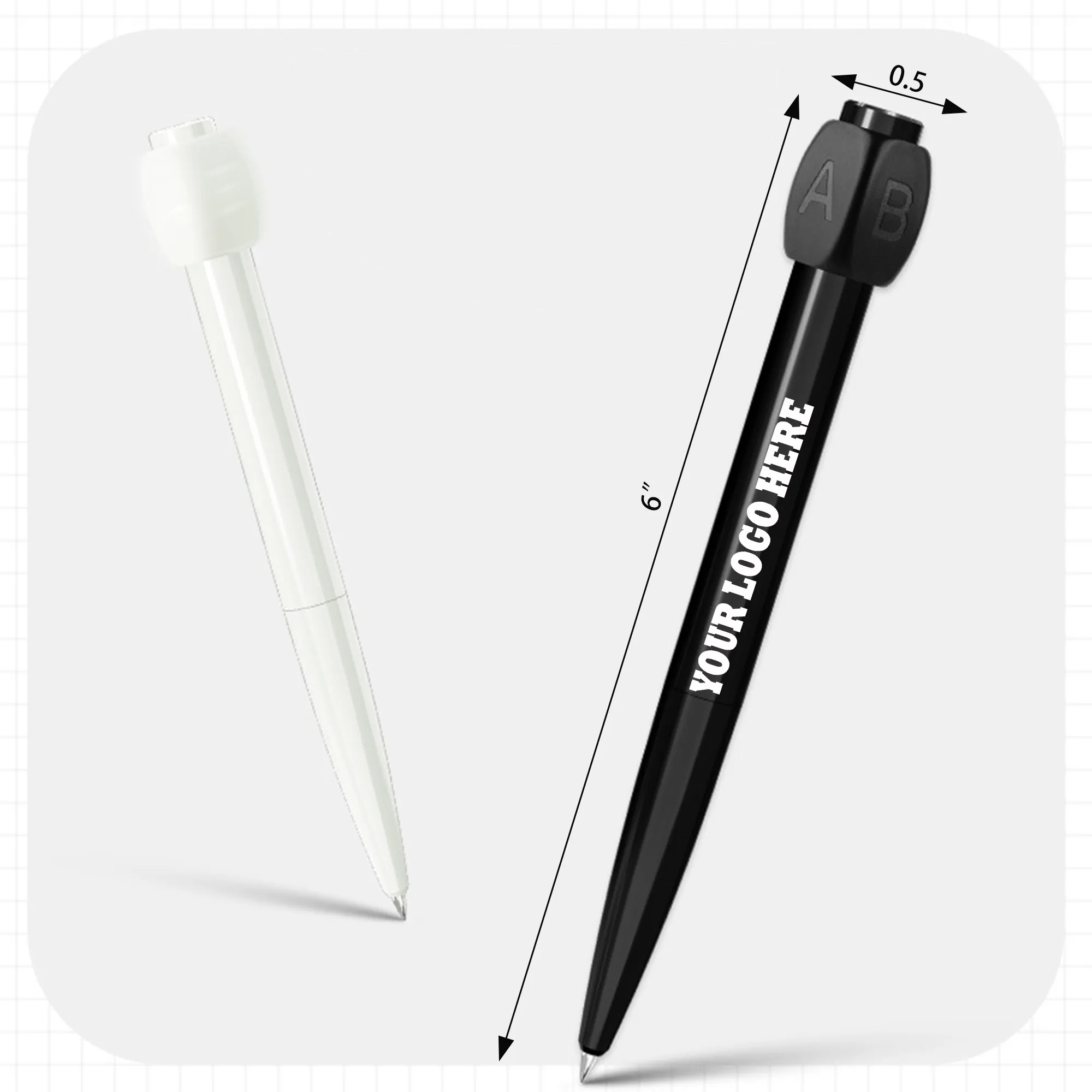 Decompression Rotatable Answer Neutral Pen MOQ 100PCS 1