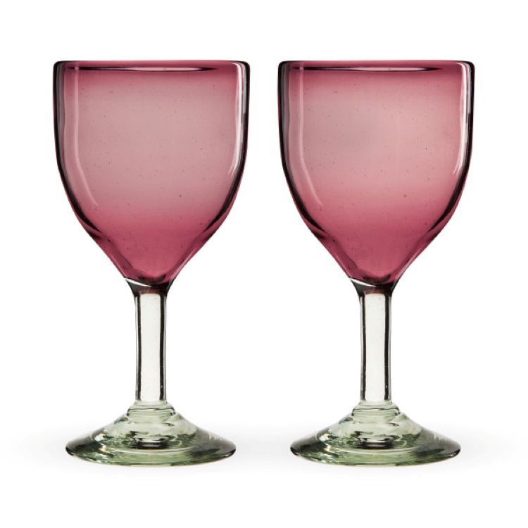 Twine Living® Rosado Stemmed Wine Glass, set of 2 9