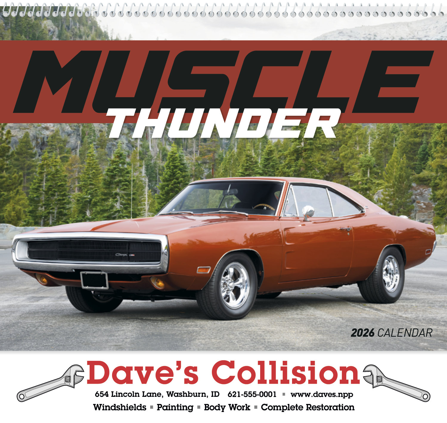Good Value™ Muscle Thunder - Spiral Calendar 13
