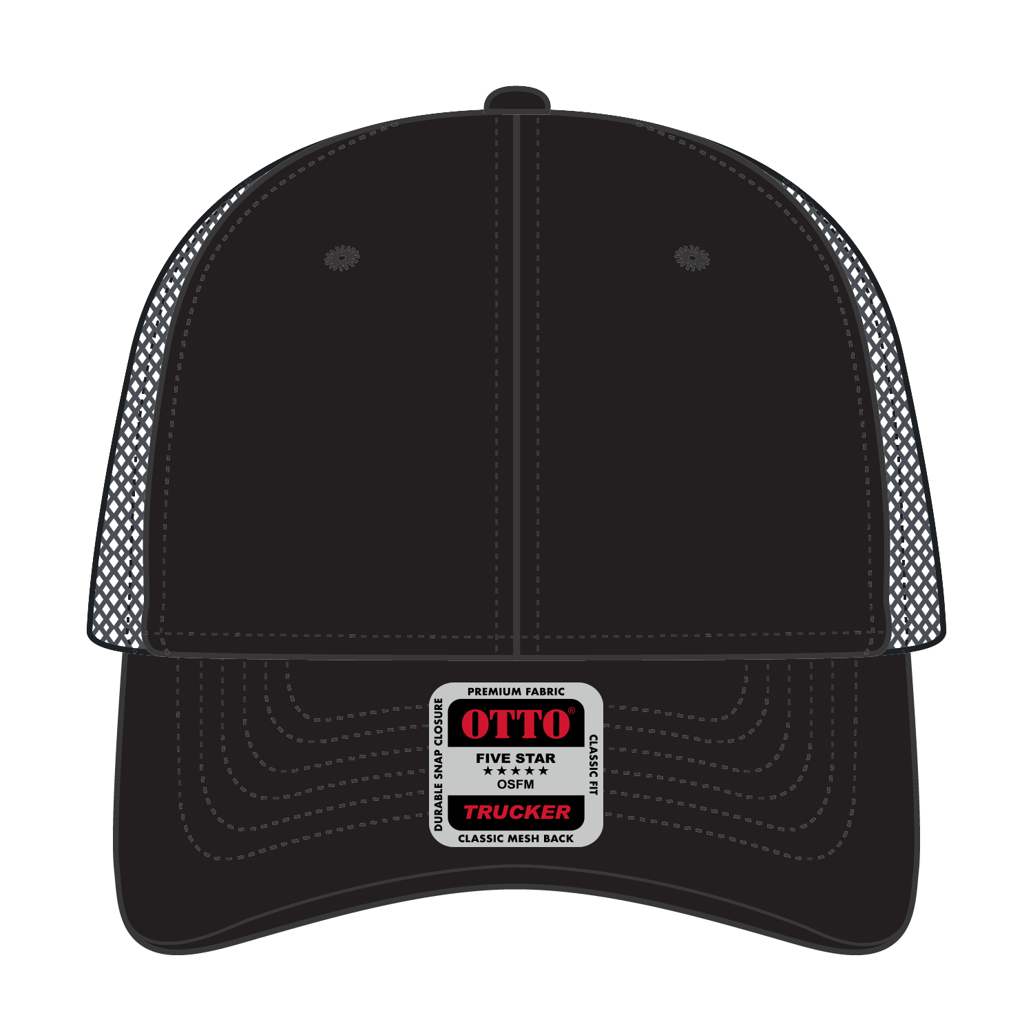OTTO CAP® 6 Panel Low Profile Mesh Back Trucker Hat 63