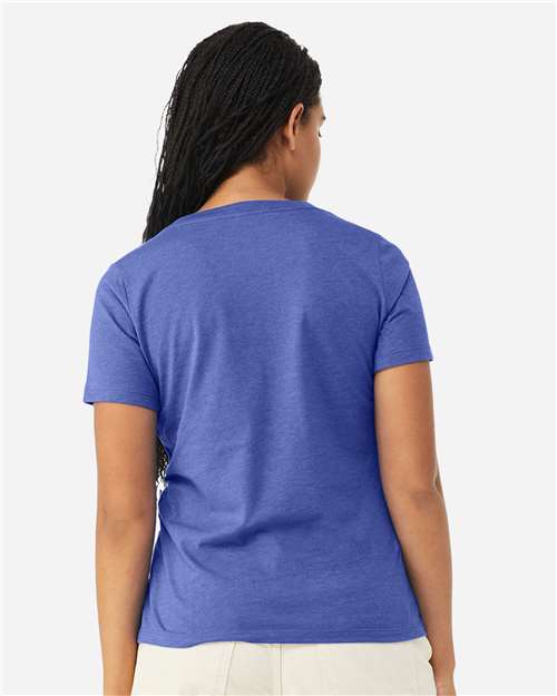 Women's Relaxed Heather CVC V-Neck Tee - 6405CVC 18