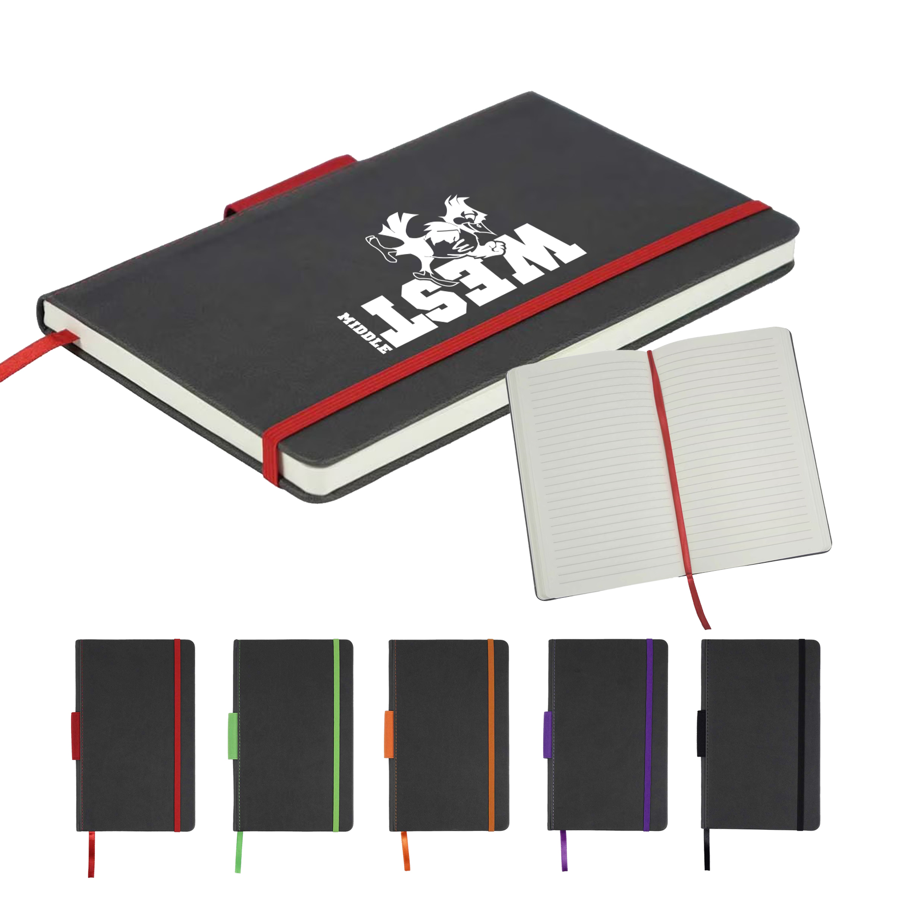 Journal Notebook with Ribbon Bookmark 3