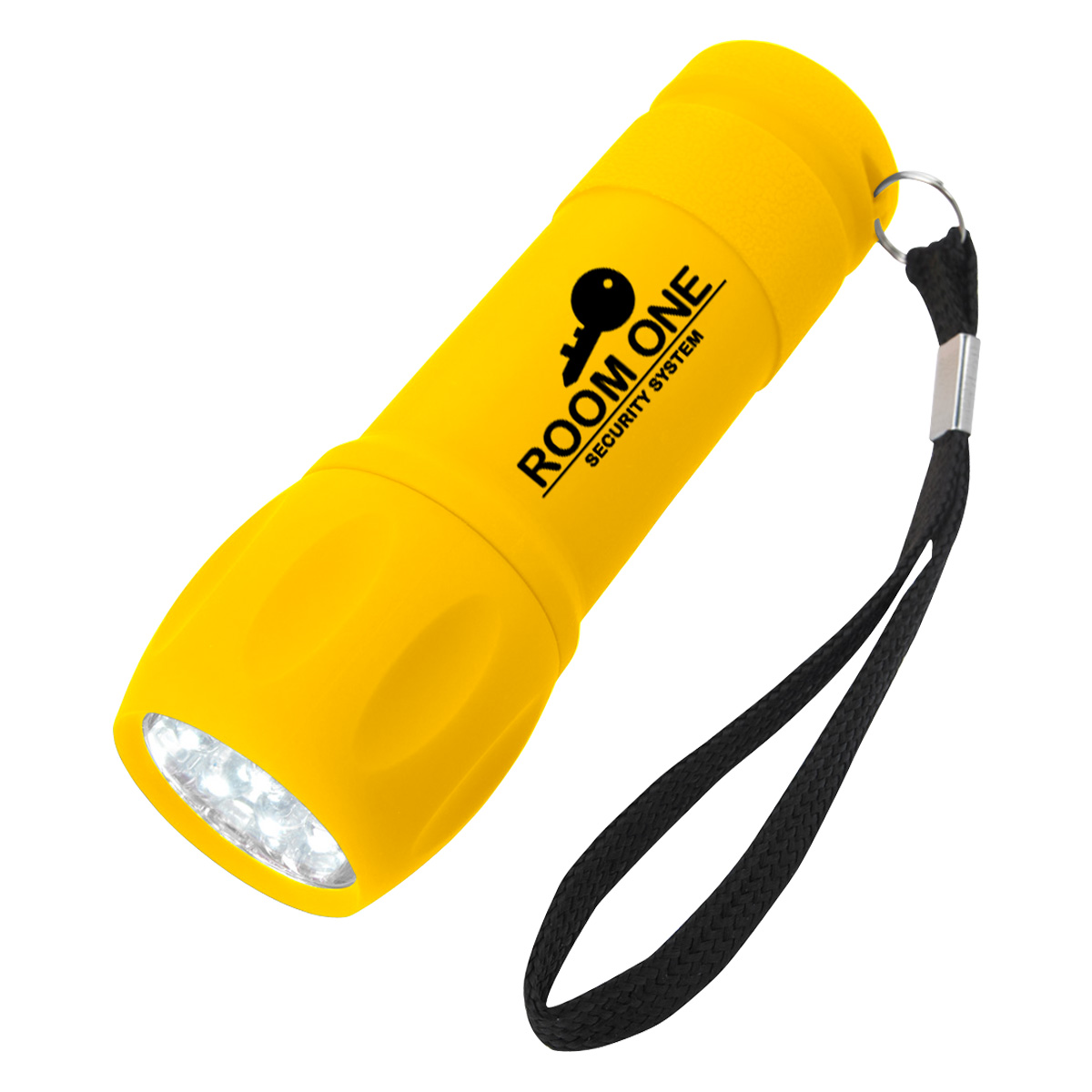Rubberized Torch Light With Strap 5