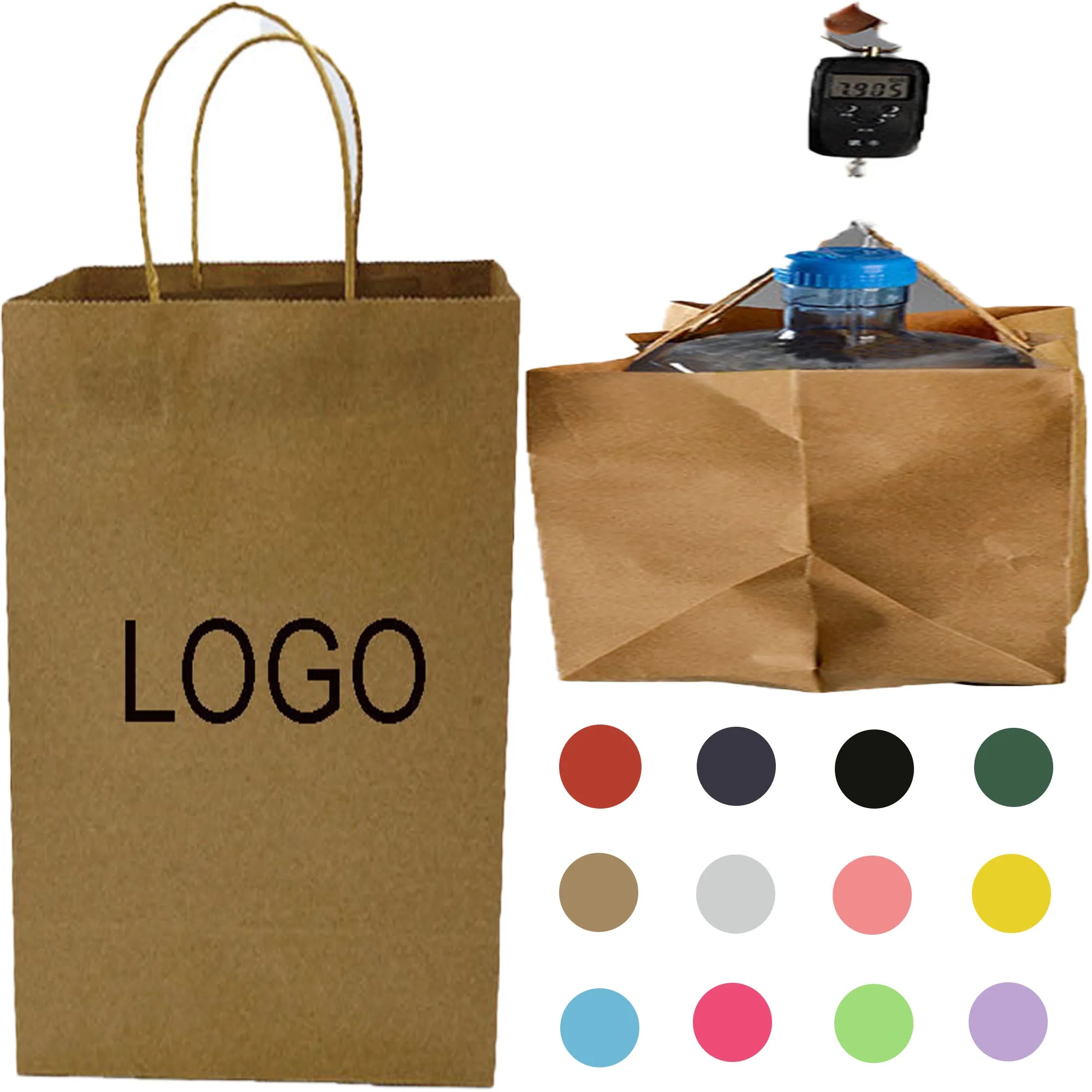 Spot Takeaway Kraft Paper Tote Bag