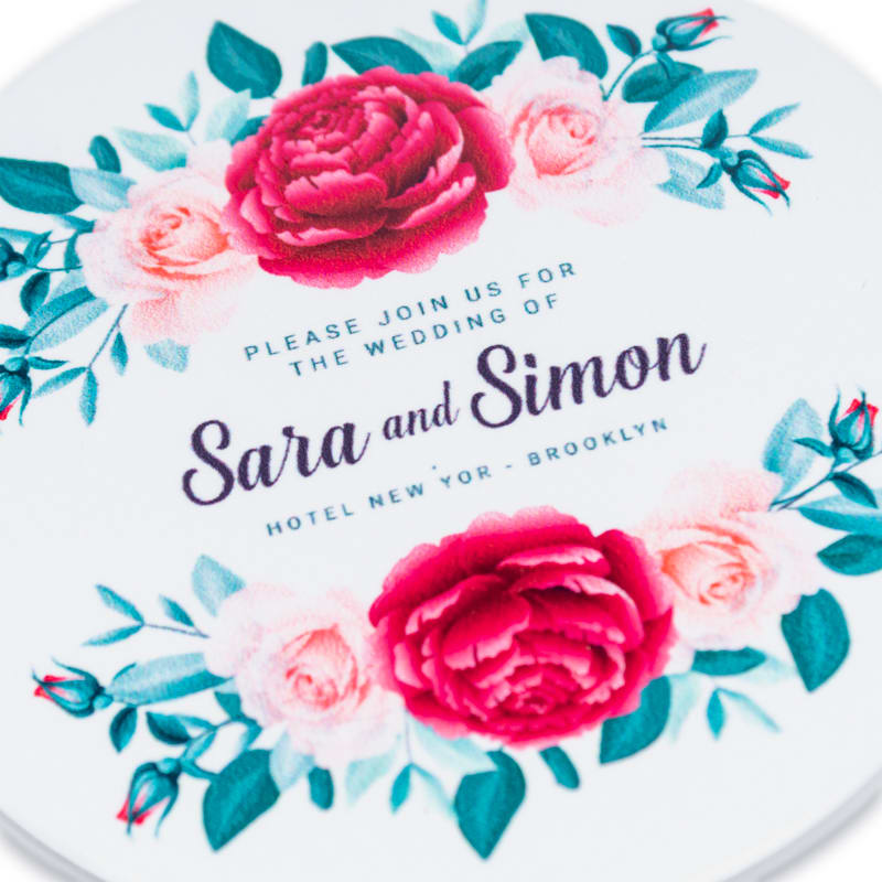 4 Inch Full Color Round Ceramic Coasters 4